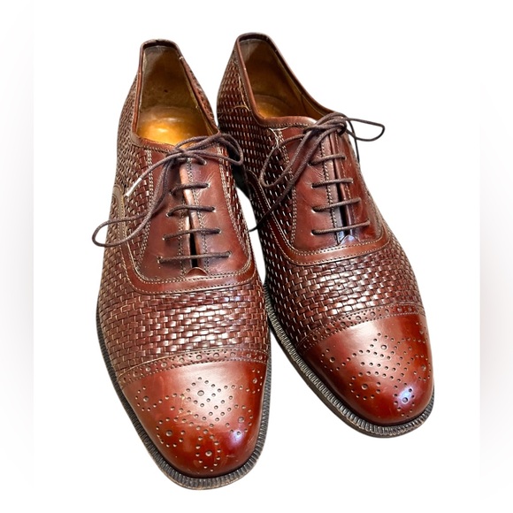 Salvatore Ferragamo Other - Salvatore Ferragamo Civas Chestnut Calf Dress Men's shoes Size 8.5 Made in Italy
